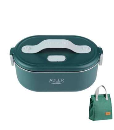 Adler Electric lunch box with thermal bag AD 4522 0.8 L Plastic/Stainless steel Green Lid included