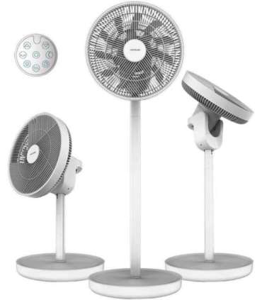 Cecotec EnergySilence 2600 Sunflower Portable Battery-powered fan Stand Fan Diameter 33 cm Number of speeds 12 |