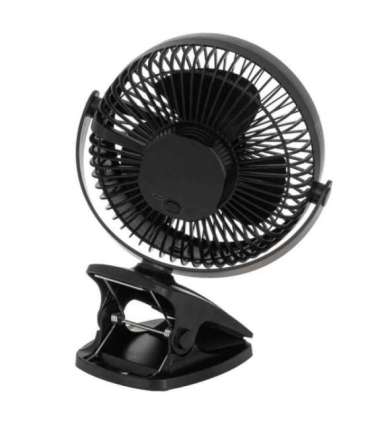Adler Rechargeable Clip-on Desk Fan AD 7342 Table Fan Black Diameter 15.5 cm Number of speeds 3 Oscillation