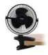 Adler Rechargeable Clip-on Desk Fan AD 7342 Table Fan Black Diameter 15.5 cm Number of speeds 3 Oscillation