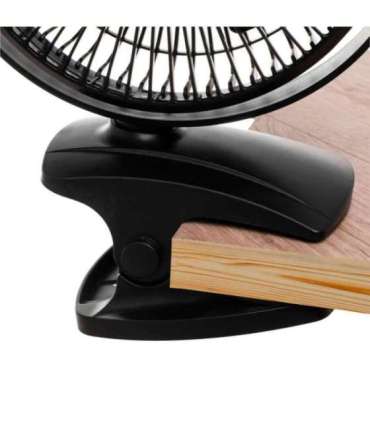 Adler Rechargeable Clip-on Desk Fan AD 7342 Table Fan Black Diameter 15.5 cm Number of speeds 3 Oscillation