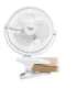 Adler Rechargeable Clip-on Desk Fan AD 7342 Table Fan White Diameter 15.5 cm Number of speeds 3 Oscillation