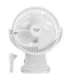 Adler Rechargeable Clip-on Desk Fan AD 7342 Table Fan White Diameter 15.5 cm Number of speeds 3 Oscillation