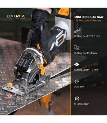 Batavia 18V mini saw 89 mm Without battery and charger