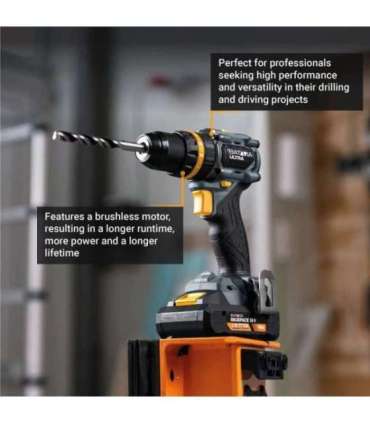 Batavia 18V brushless combi drill 70 Nm Without battery and charger
