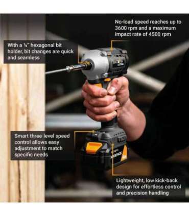 Batavia 18V brushless digital impact driver 230 Nm Without battery and charger