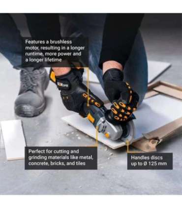 Batavia 18V brushless digital angle grinder 125 mm Without battery and charger