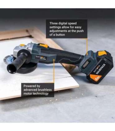 Batavia 18V brushless digital angle grinder 125 mm Without battery and charger