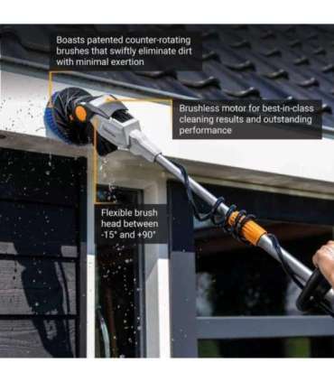 Batavia Twinbrush V2 (telescopic) 18V brushless power scrubber Without battery and charger