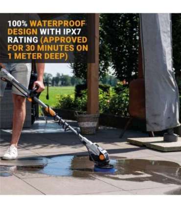 Batavia Twinbrush V2 (telescopic) 18V brushless power scrubber Without battery and charger