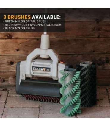 Batavia Maxxbrush 1020W multi-brush 26 cm With green spiral brush