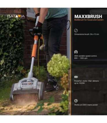 Batavia Maxxbrush 1020W multi-brush 26 cm With green spiral brush