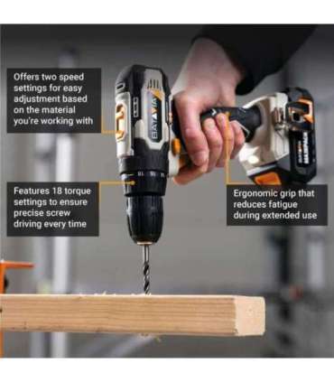Batavia B.V. 18V Drill Driver - Without Battery and Charger in BMC