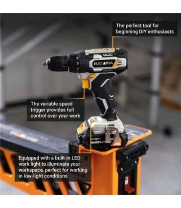 Batavia B.V. 18V Drill Driver - Without Battery and Charger in BMC