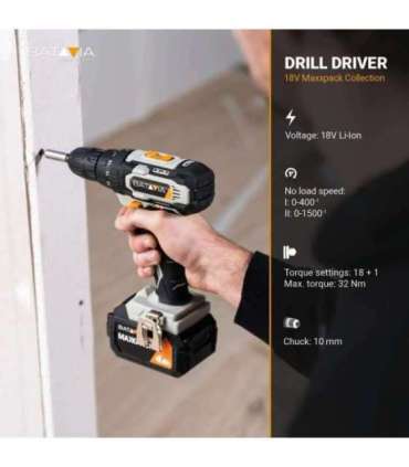 Batavia B.V. 18V Drill Driver - Without Battery and Charger in BMC