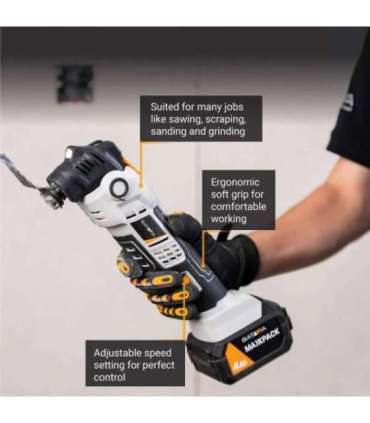 Batavia B.V. 18V Cordless Anti-Vibration Multitool - Without Battery and Charger