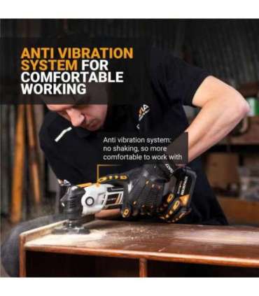 Batavia B.V. 18V Cordless Anti-Vibration Multitool - Without Battery and Charger