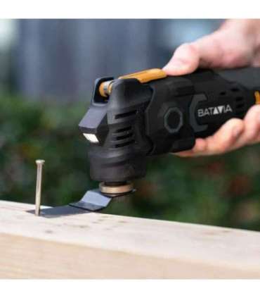 Batavia B.V. 12V Cordless Anti-Vibration Multitool - Fixxpack 2.0 Set (incl. 2.0Ah battery and USB-C charging cable)