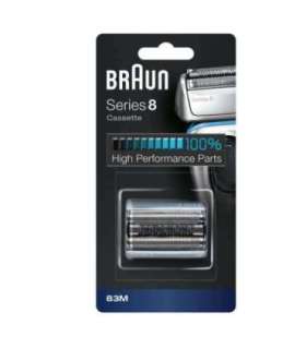 Braun Shaver Replacement Head for Series 8, Silver 83M