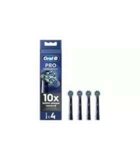 Oral-B Refill Pro Cross Action Replaceable Toothbrush Heads, 4 pcs, Black