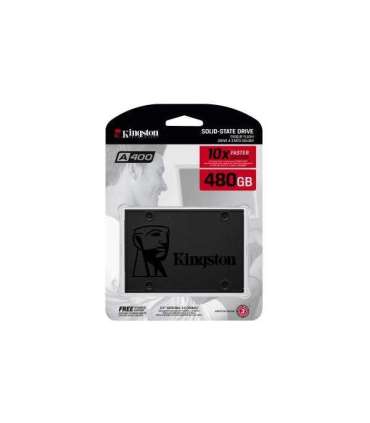 Kingston SA400S37/480G A400 SSD, 2.5", 480 GB, SATA3, 500MB/s, 350MB/s, 0.279W, Black
