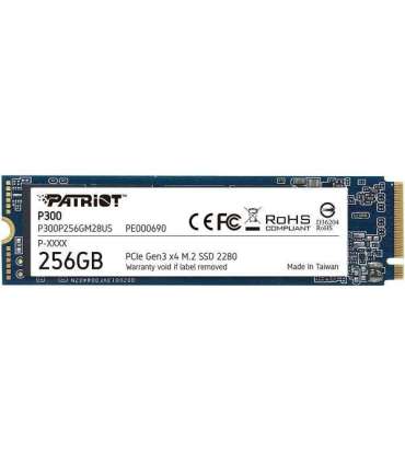 Patriot P300P256GM28 P300 SSD, 256GB, M.2 2280, PCIe NVMe Gen3 x 4, 1700/1100 MB"s, 290K IOPS, 2W