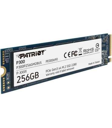 Patriot P300P1TBM28 P300 SSD, 1 TB, M.2 2280, PCIe Gen3x4, 1700/1100 MB/s, 290K IOPS, 2W