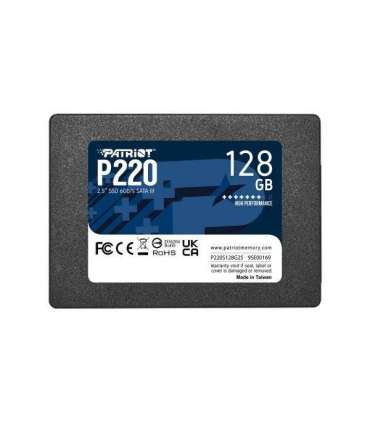 Patriot P220S128G25 P220 SSD, 128 GB 2.5", SATA3, 6 Gbps