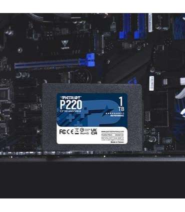 Patriot P220S1TB25 P220 SSD, 1TB, 2.5", SATA3, 6 Gbps
