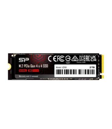 Silicon Power SP02KGBP44UD9005 UD90 SSD, 2 TB, M.2, PCIe Gen 4x4, 5000 MB/s, 3D NAND