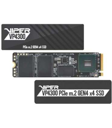 Patriot VP4300L2TBM28H Viper VP4300 Lite SSD, 2 TB, M.2 2280, PCIe Gen4 x4, 7400 MB/s, 800K IOPS
