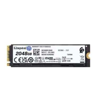 Kingston SKC3000D/2048G KC3000 SSD, 2 TB, M.2 2280 NVMe, PCIe 4.0, 3D TLC, 7000 MB/s