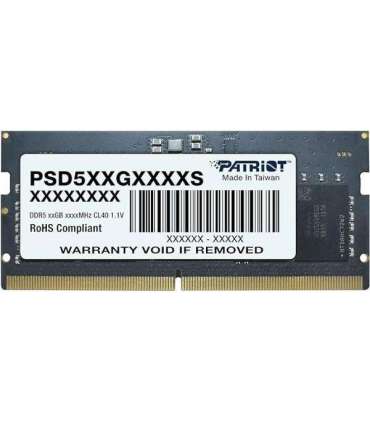 Patriot PSD516G480081S Signature-Line SO-DIMM, 16GB, DDR5, 4800MHz, CL40, 1.1v