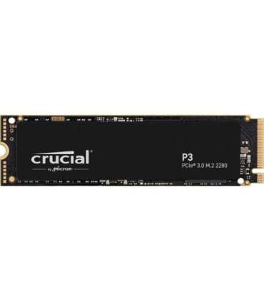 Crucial CT1000P3SSD8 P3 NVME SSD, 1 TB, M.2, PCIe 3.0, 3D NAND, 3500/ 3000 MB/s, Black