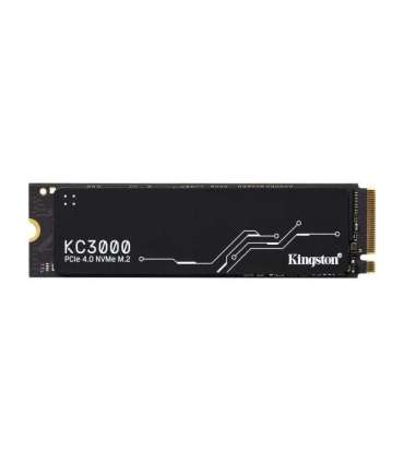 Kingston SKC3000S/1024G KC3000 SSD, 1TB, M.2 NVMe, PCIe 4.0, 3D TLC, 7000/ 6000 MB/s, Black