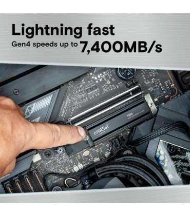 Crucial CT1000T500SSD5 T500 SSD, 1 TB, M.2 2280, PCIe 4.0 NVMe, 7300/ 6800 MB/s, w/ heatsink