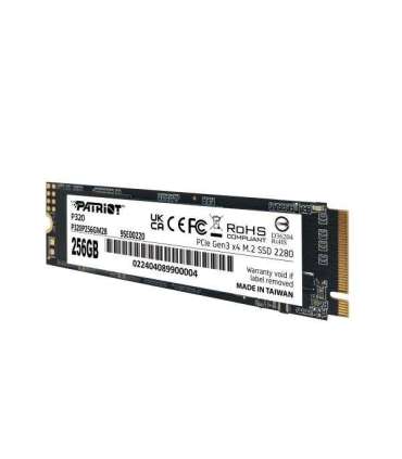 Patriot P320P256GM28 P320 PCIe M.2 INTERNAL SSD, 256 GB, M.2 2280, PCIe Gen 3x4, 2200/1200 MB/s
