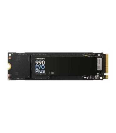 Samsung MZ-V9S1T0BW 990 EVO Plus SSD, 1 TB, M.2, PCIe 4.0, 7150 MB/s, 1350000 IOPS, Black