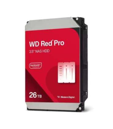 Western Digital Red WD260KFGX internal NAS Hard drive, 26 TB, 3.5", SATA3, 7200 RPM, 512MB, 272 MB/s