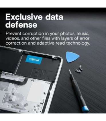 Crucial CT4000BX500SSD BX500 SSD, 4 TB, 2.5" SATA3, 540/ 500MB/s, Black