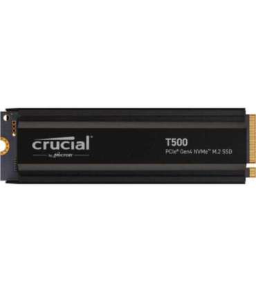 Crucial CT4000T500SSD5 T500 SSD, 4 TB, M.2, PCIe Gen4, NVMe, 3D NAND, 7000/ 6900 MB/s, Heatsink