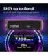 Crucial CT1000P310SSD8 P310 SSD, 1 TB, M.2 PCIe Gen4 NVMe, 3D NAND, 7100/ 6000 MB/s