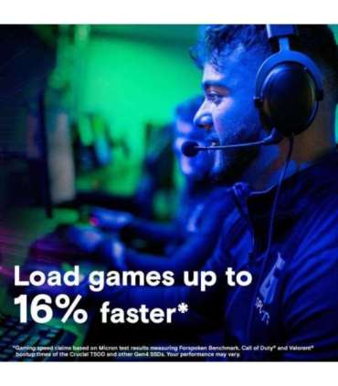 Crucial CT4000T500SSD3 T500 SSD, 4TB, PCIe Gen4, NVMe M.2, 7000/ 6900 MB/s,1350K/ 1050K IOPS