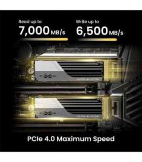 Silicon Power SP01KGBP44XS75S5 XS75 SSD, 1 TB, M.2, PCIe Gen 4x4, DRAM-Less, 3D NAND, 7000 MB/s