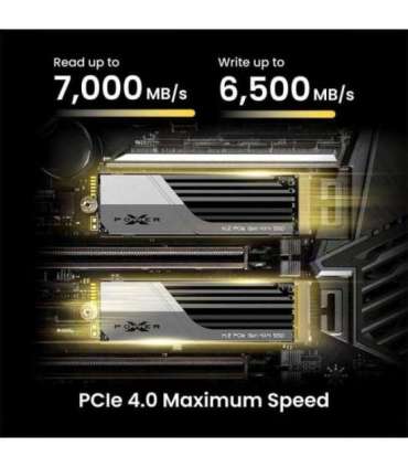 Silicon Power SP01KGBP44XS75S5 XS75 SSD, 1 TB, M.2, PCIe Gen 4x4, DRAM-Less, 3D NAND, 7000 MB/s