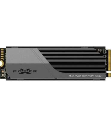 Silicon Power SP02KGBP44XS75S XS75 SSD, 2 TB, M.2, PCIe Gen 4x4, DRAM-Less, 3D NAND, 7000 MB/s