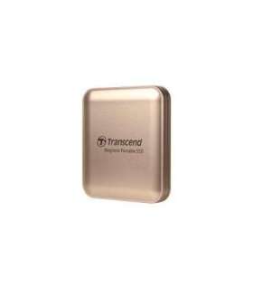 Transcend TS4TESD420G ESD420 Gold External SSD, 4TB, USB Type-C, 20 Gbps, 2000 MB/s, Magsafe
