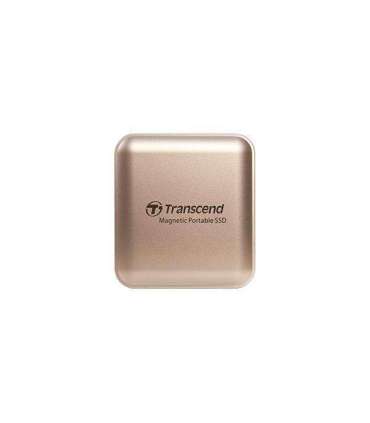 Transcend TS4TESD420G ESD420 Gold External SSD, 4TB, USB Type-C, 20 Gbps, 2000 MB/s, Magsafe