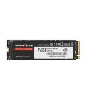 Patriot PV593P4TBM28H PV593 VIPER SSD, 4TB, M.2 2280, PCIe Gen5 x4, 14000/ 13000 MB/s max, Black