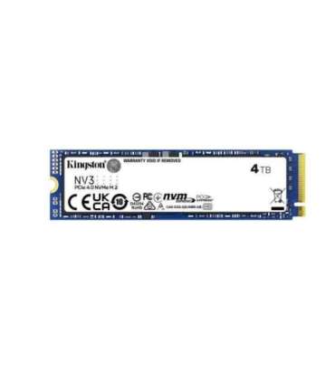 Kingston SNV3S/4000G 4000G NV3 SSD, 4 TB, M.2 2280, NVMe, PCIe Gen 4, 6000 MB/s